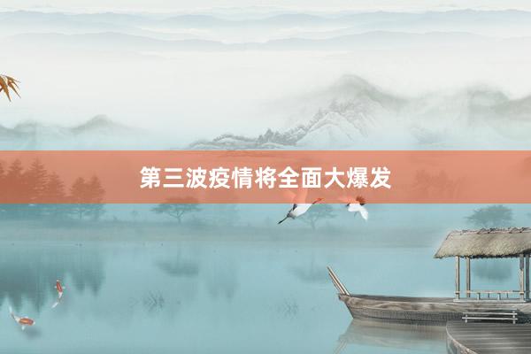 第三波疫情将全面大爆发